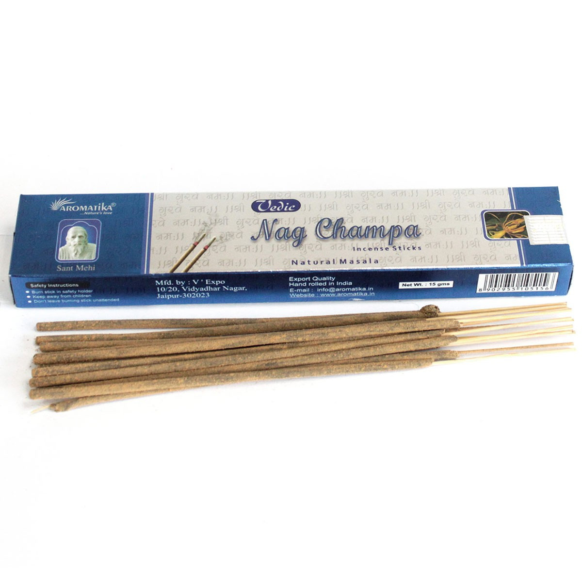 Bețișoare parfumate naturale indiene de la Aromatika | Vedic Nag Champa - imagine 2