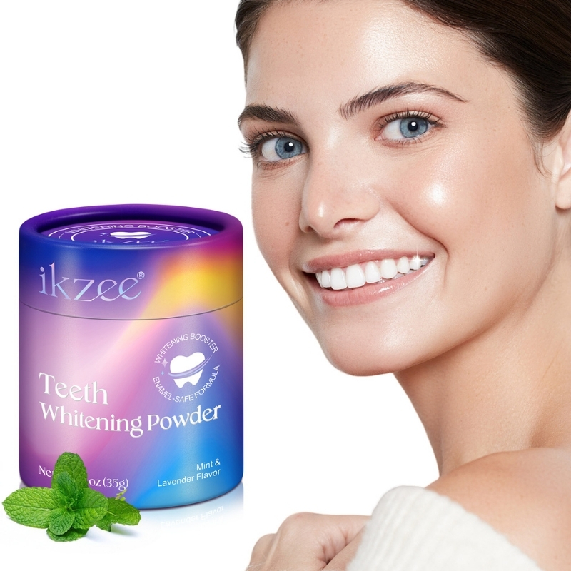 IKZEE – Pudră naturală pentru albirea dinților | Mentă & Lavandă | 35 gr - imagine 14