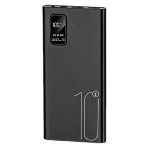 Baterie externă Ultra Slim cu încărcare rapidă 22,5W, 10000mAh, Afișaj digital, negru