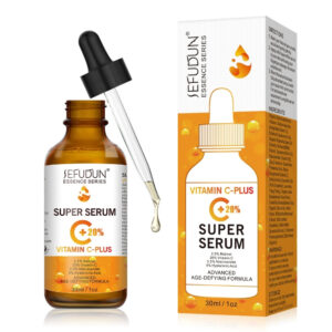 Ser facial cu Acid Hialuronic, Vitaminele A, C și B3, Aloe Barbadensis și Hamamelis – Luminozitate, Fermitate și Anti-Îmbătrânire, 30 ml, SEFUDUN®