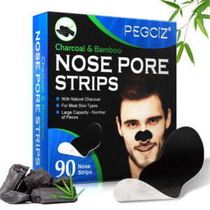Plasturi nazali PEGCiZ® cu Cărbune Activ de Bambus și Extract de Hamamelis – Curățare profundă și reducerea punctelor negre, 90 buc