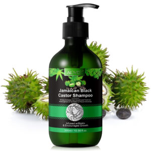 Șampon cu Ulei de Ricin Negru Jamaican ALIVER® – Creștere naturală și fortifiere, 300 ml