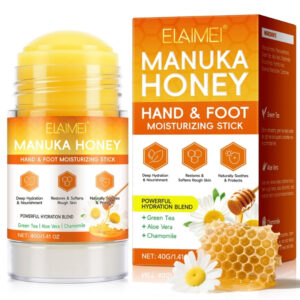 Balsam hidratant pentru călcâie, coate, mâini și picioare cu Miere de Manuka, Aloe Vera și Mușețel | Repară, catifelează și protejează pielea uscată