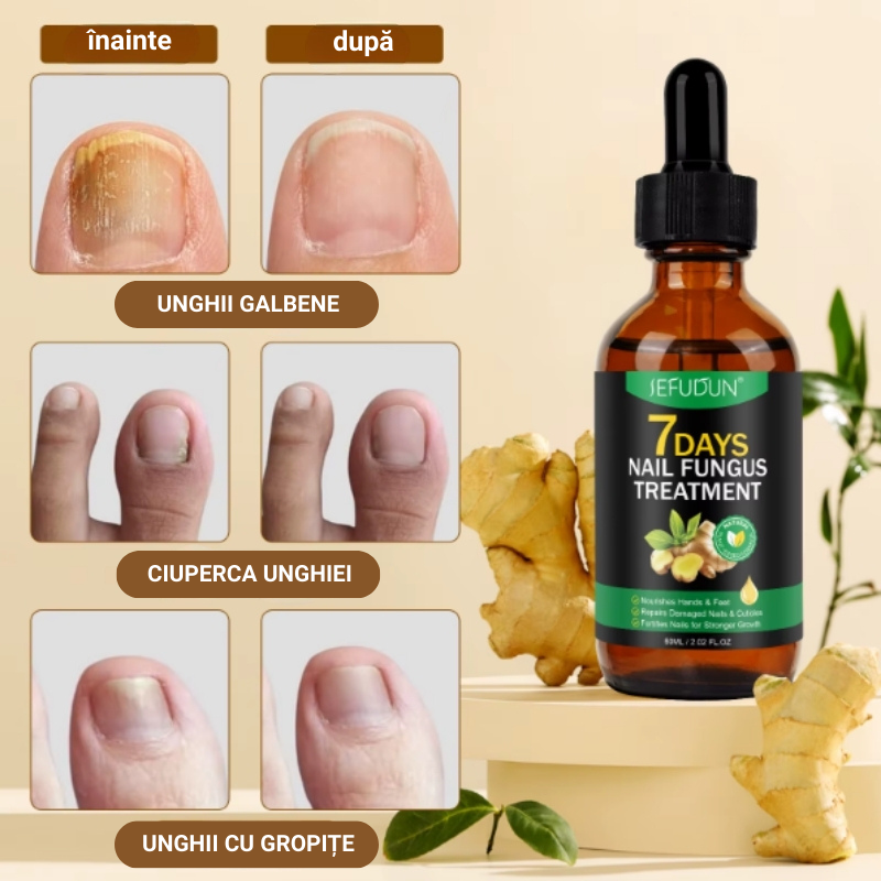 Ser natural SEFUDUN® pentru tratarea ciupercii unghiei, decolorării și fragilității, 60 ml - imagine 7