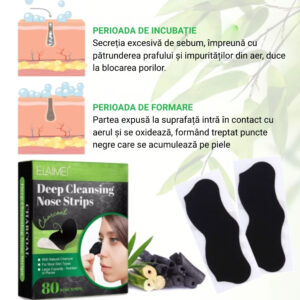 Alternative view of Mască nazală ELAIMEI® pentru îndepărtarea punctelor negre | Set 20 de Plasturi cosmetici pentru curățarea și hidratarea nasului