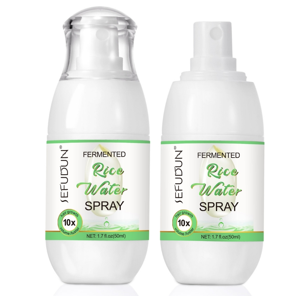 Spray cu apă de orez fermentată, Extract de Garofiță, Ulei de Ricin, Ghimbir și Vitamina B7, pentru Creșterea părului, fortifiere și hidratare naturală, 50 ml - imagine 2