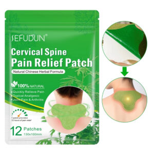 Alternative view of Plasturi naturali pentru calmarea durerilor cervicale | Formulă tradițională chinezească pe bază de Pelin, Camfor, Borneol și Ghimbir, Set 12 buc, SEFUDUN®