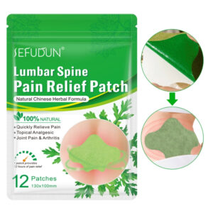Alternative view of Plasturi naturali pentru calmarea durerilor lombare | Formulă tradițională chinezească pe bază de Pelin, Camfor, Borneol și Ghimbir, Set 12 buc, SEFUDUN® (copie)