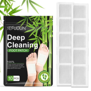 Alternative view of Set 10 Plasturi Naturali pentru Picioare | Detoxifiere profundă cu extracte de Pelin, Bambus și Ginseng, Set 10 buc, SEFUDUN®