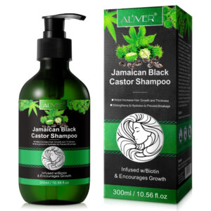Alternative view of Șampon cu Ulei de Ricin Negru Jamaican ALIVER® – Creștere naturală și fortifiere, 300 ml