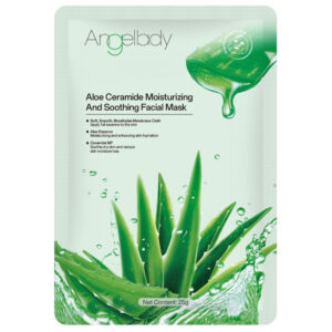 Mască facială Angellady® cu Aloe Vera & Ceramide | Calmare intensă, Refacerea barierei pielii, Hidratare durabilă