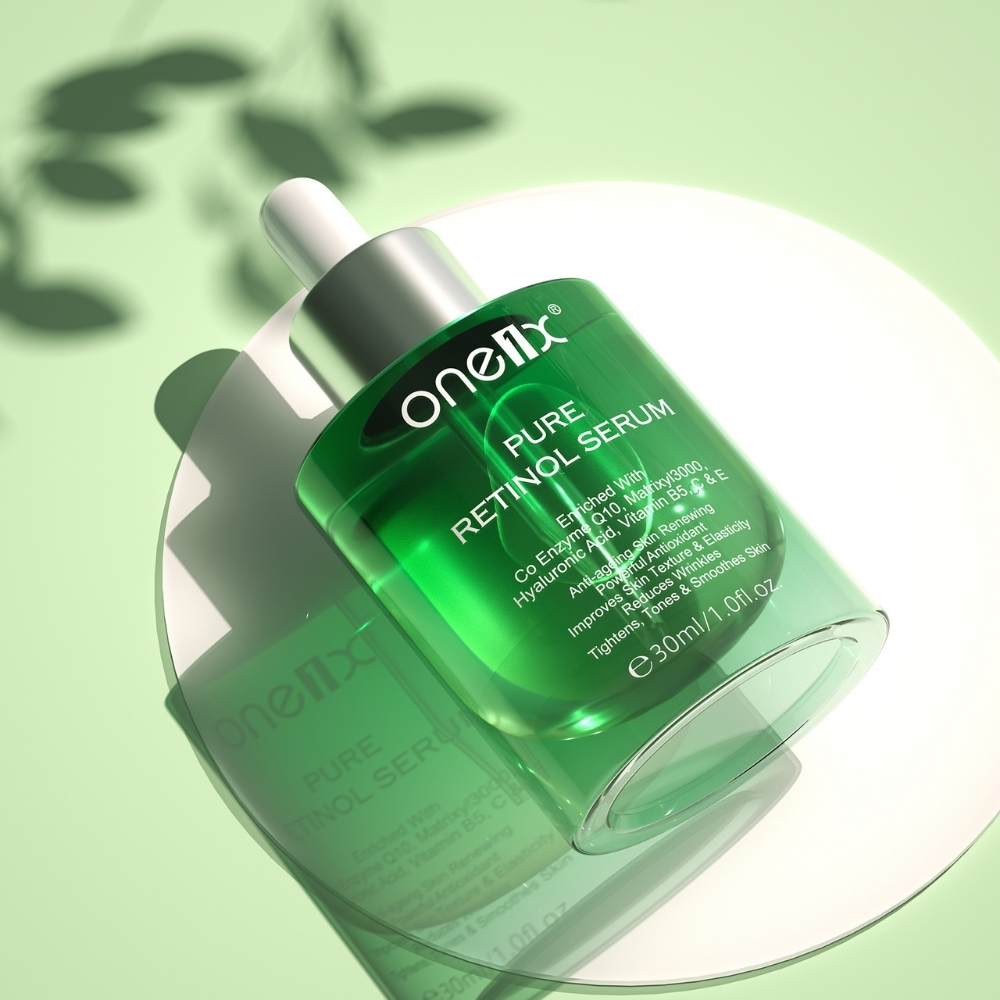 Ser facial cu Vitamina A, Coenzima Q10, Matrixyl 3000, Acid Hialuronic, Vitamina B5 - Anti‑îmbătrânire, Fermitate și Hidratare, 30 ml, ONE1X® - imagine 5