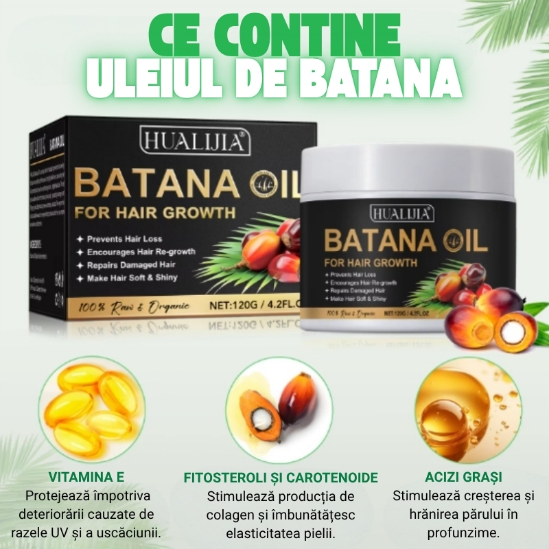 Ulei Premium de Batana (Elaeis Oleifera), 100% natural pentru regenerarea părului | 120g - imagine 4