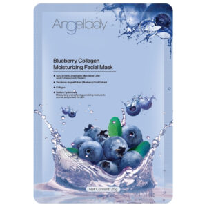 Mască facială Angellady® cu extract de Afine, Colagen și Acid Hialuronic | Revitalizare, Elasticitate, Luminozitate naturală