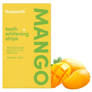 Benzi Aromate Profesionale pentru Albirea Dinților | Formulă Avansată PAP cu Aromă de Mango