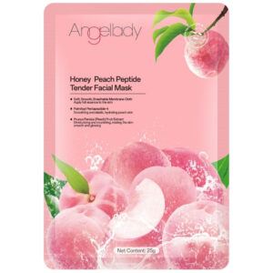 Mască facială Angellady® cu extract de Piersică și Peptide | Hidratare delicată, Luminozitate și Elasticitate