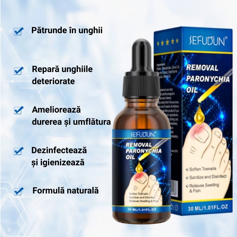 Ulei Tratament Unghii Încarnate și Anti-Paronichie SEFUDUN®– Dezinfectează, Ameliorează Durerea, Înmoaie și Reface Unghia Natural, 30ml - imagine 8