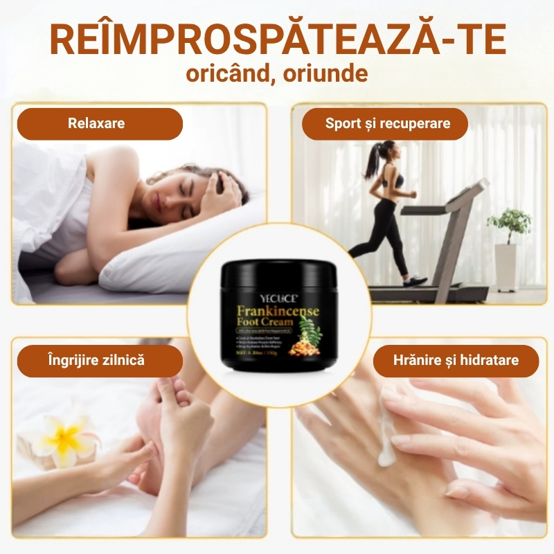 Cremă cu Tămâie pentru picioare și corp – Hidratare profundă 72H, pentru piele uscată, crăpată și obosită | 150g, YECUCE® - imagine 9
