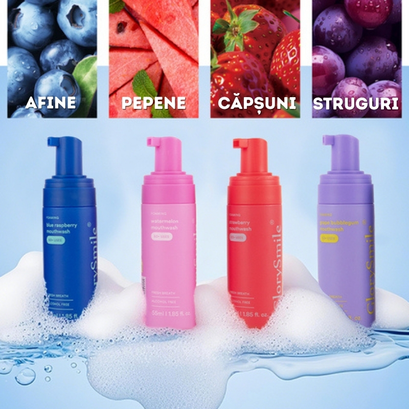 Pastă de Dinți Spumă cu Aromă de Afine, GlorySmile® | 55ml - imagine 2