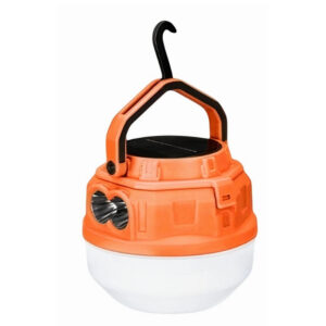 Lampă Solară LED  Portabilă – 2 Moduri de Iluminare (Lanternă & Lampă), Încărcare USB Tip C, 2 baterii incluse 