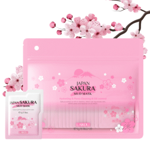 Mască de față Cu Extract de Flori de Cireș Japonez (Sakura), Set 20 buc x 5 gr, LAIKOU®
