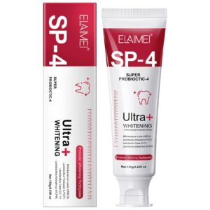 Pastă de dinţi probiotică, SP-4, pentru Albire naturală & Protecţie completă, ELAIMEI®