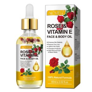 Alternative view of Ulei de Trandafir îmbogățit cu Bergamotă și Vitamina E pentru Față și Corp, ALIVER®, 60 ml