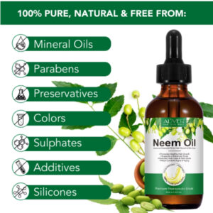 Alternative view of Ulei purtător de Neem, 100% Organic, Presat la Rece, pentru Îngrijirea Corpului, Părului și Unghiilor, 60 ml, ALIVER®