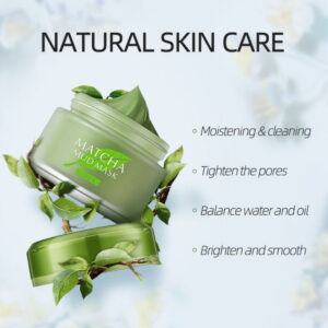Alternative view of Mască pentru față și gât cu Matcha (Ceai verde) și Nămol Vulcanic, 85 gr, LAIKOU®