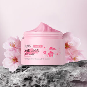 Alternative view of Mască de față Cu Extract de Flori de Cireș Japonez (Sakura) și Argilă Roz, 25 gr, LAIKOU®