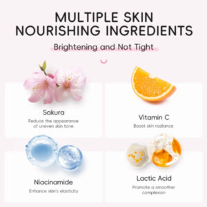 Alternative view of Scrub pentru corp cu Extract de Flori de Cireș Japonez (Sakura), Niacinamidă și Vitamina C, 25 gr, LAIKOU®