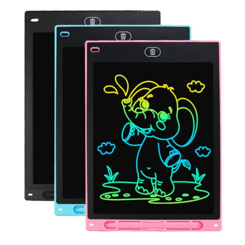Tabletă de scris și desenat cu stilou magnetic și LCD color, 10 inch, negru - imagine 3
