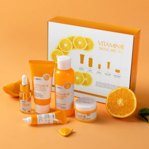Alternative view of Set cosmetice, 5 piese pentru îngrijirea tenului cu Vitamina C 99% pură, Niacinamide și Hialuronat de Sodiu | LAIKOU®