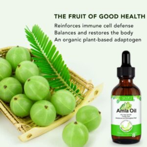 Alternative view of Ulei purtător de Amla (Agriș Indian)100% pur pentru Îngrijirea Părului și Scalpului, 60 ml, ALIVER®
