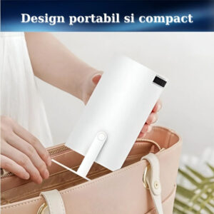 Alternative view of Videoproiector portabil Inteligent cu boxă integrată, Microfon Wireless, Smart, 4K, Proiecție Ajustabilă Autofocus 130 inch, Android 11.0, Wi-Fi, Bluetooth, alb