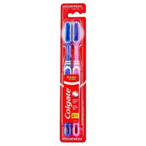 Set 2 periuțe de dinți Colgate Double Action | Curățare eficientă și protecție zilnică