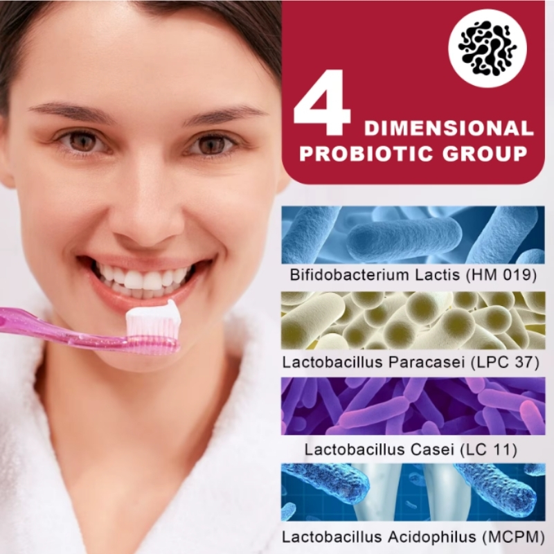 Pastă de dinţi probiotică, SP-4, pentru Albire naturală & Protecţie completă, ELAIMEI® - imagine 4