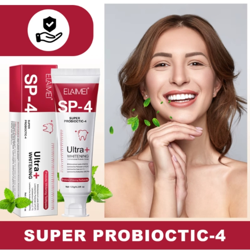 Pastă de dinţi probiotică, SP-4, pentru Albire naturală & Protecţie completă, ELAIMEI® - imagine 10