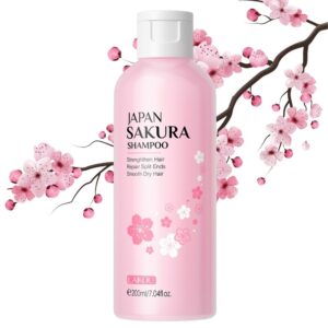 Șampon cu Extract de Flori de Cireș Japonez (Sakura) și Aminoacizi, 200 ml, LAIKOU®