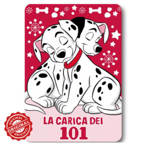Pătură din fleece/polar pentru copii, 101 Dalmațieni, 140x100 cm, 266 gr, licențiată Disney®