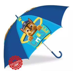 Umbrelă pentru copii, manuală, Chase – Patrula Cățelușilor, Ø68 cm, 194 gr, licență oficială Paw Patrol®
