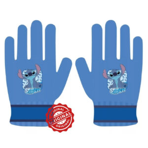 Mănuși pentru copii, Stitch, albastru, acril, unisex, licență oficială Disney®