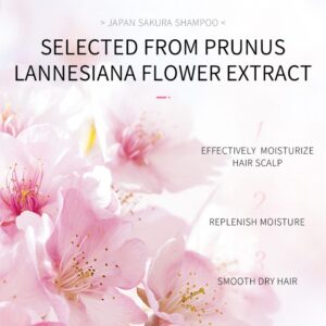 Alternative view of Șampon cu Extract de Flori de Cireș Japonez (Sakura) și Aminoacizi, 200 ml, LAIKOU®