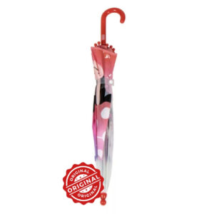 Alternative view of Umbrelă transparentă pentru copii, manuală, Minnie Mouse Pink, Ø72 cm, 220 gr, licență oficială Disney®