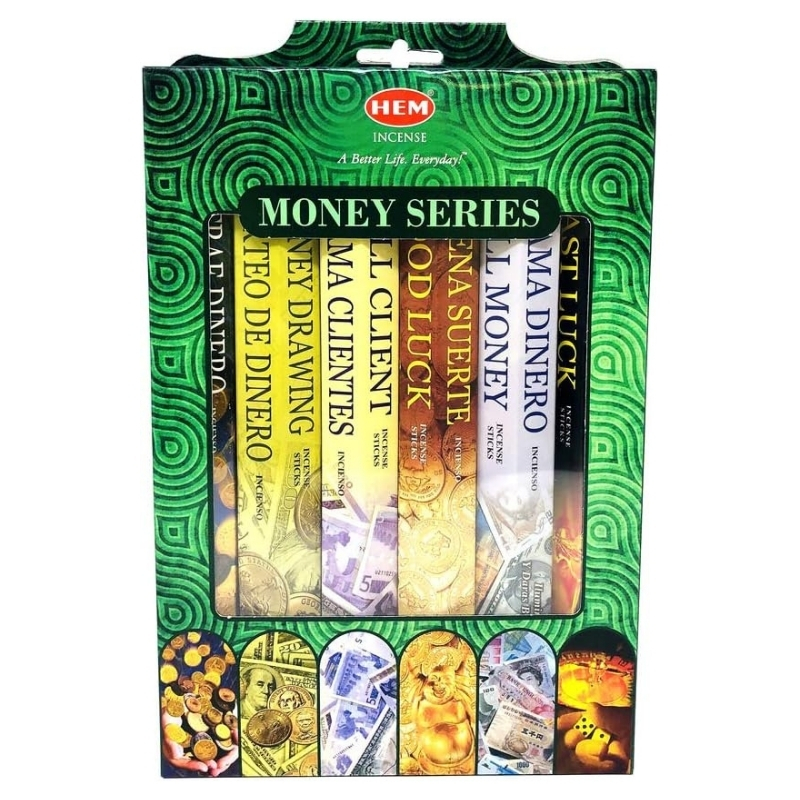 Set 6 Pachete x 20 de Bețișoare Parfumate – Noroc, Șansă, Atragerea Banilor, fabricate în India, HEM® - imagine 2