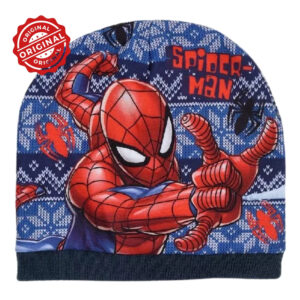 Căciulă de iarnă pentru copii, reversibilă, Marvel Spider-Man, 52–54 cm, 46 gr, licență oficială Marvel®