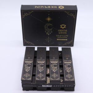 Alternative view of Bețișoare parfumate cu cristal de Turmalin și aromă de Santal | Ritual de protecție, împământare și purificare energetică
