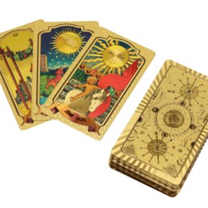 Alternative view of Cărți de Tarot înnobilate cu foiță de aur de 24K 