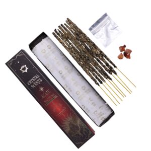 Bețișoare parfumate cu cristal de Agat Roșu și aromă de Șofran | Ritual de vitalitate, curaj și energie creatoare