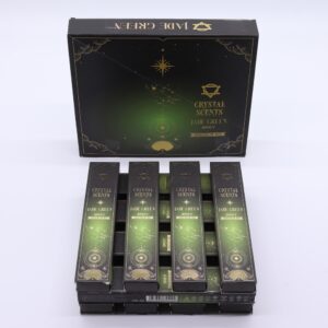 Alternative view of Bețișoare parfumate cu cristal de Jad Verde și mix de arome | Ritual de armonie, prosperitate și liniște interioară